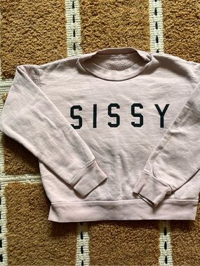 Girls 2T pale pink purple pullover sweatshirt SISSY